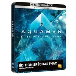 blu-ray aquaman et le royaume perdu - exclusivité fnac boîtier steelbook - 4k ultra hd + blu - ray