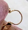 boucles d'oreilles créoles en or rose motifs facettés or 750 millième (18 ct) 1,08g