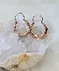 boucles d'oreilles créoles en or rose or 750 millième (18 ct) 1,04g