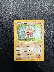 carte pokemon hitmonchan 7/102 holographique (1998)