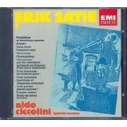 cd erik satie - l'œuvre pour piano, vol. 1 : premières et dernières œuvres (1987)