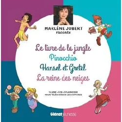 cd le livre de la jungle, pinocchio, hansel et gretel, la reine des neiges - (1 audio)