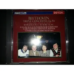 cd ludwig van beethoven - triple concerto, op.56 for piano, violin, violoncello & orchestra / romance in g major, op.40 (1987)