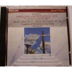 cd wolfgang amadeus mozart - symphonie concertante / oboe concerto