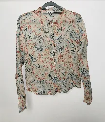 chemise agnes b à fleurs