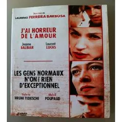 dvd j'ai horreur de l'amour & les gens normaux n'ont rien d'exceptionnel