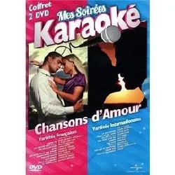 dvd mes soirées karaoké chansons d'amour (2 - chanson française & internationale) (coffret de 2 dvd)