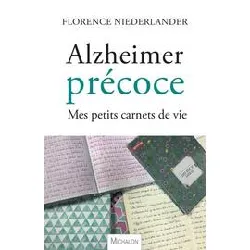 livre alzheimer précoce - mes petits carnets de vie