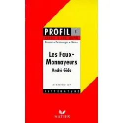 livre andré gide, 'les faux - monnayeurs