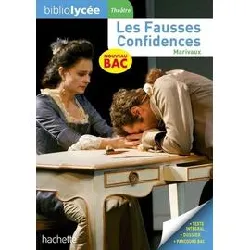 livre bibliolycée - les fausses confidences, marivaux