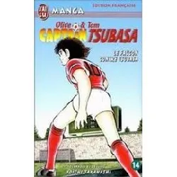 livre captain tsubasa - tome 14 : le faucon contre tsubasa