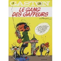 livre gaston tome 15 - le gang des gaffeurs