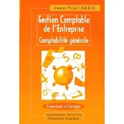 livre gestion comptable de l'entreprise - comptabilité générale