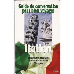 livre guide de conversation pour bien voyager italien