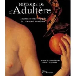 livre histoire de l'adultère