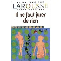 livre il ne faut jurer de rien