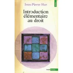 livre introduction élémentaire au droit