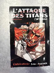 livre l'attaque des titans  l'integrale tome 1