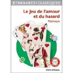 livre le jeu de l'amour et du hasard