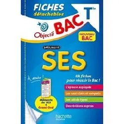 livre objectif bac fiches détachables spécialité ses tle