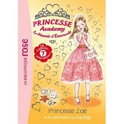 livre princesse academy - le manoir d'emeraude tome 35 - princesse zoé et la cérémonie du coquillage