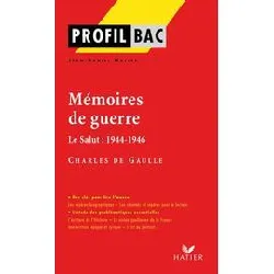 livre profil - de gaulle (charles) : mémoires de guerre