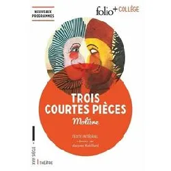 livre trois courtes pièces