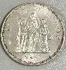 piece 50 francs hercule 1975 argent 925 millième (22 ct)  argent 900 millième 29,99g