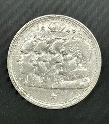 pièce d'argent 100 francs dynastie 4 rois légende française ttb 1948 argent 835 millième 18,12g