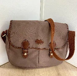 sac bandoulière longchamp en toile taupe