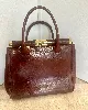 sac kevim paris vintage en cuir marron