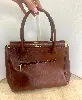 sac kevim paris vintage en cuir marron