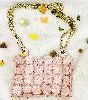 sac sandro à pastilles en acétate rose collection spring summer 2020