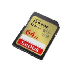 sandisk extreme - carte mémoire flash - 64 go - video class v30 / uhs - i u3 / class10 - sdxc uhs - i