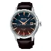 seiko - montre homme presage bleu, marron foncé srpk75j1 - argenté