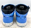 baskets air jordan 1 mid bleu et noir