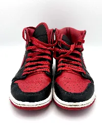 baskets air jordan 1 mid noir et rouge