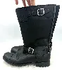 bottes ugg en cuir noir et fourrés