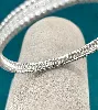 bracelet jonc argent et oxydes argent 925 millième (22 ct) 15,42g