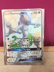 carte pokemon mewtwo sv59/sv94 gx secrète shiny soleil et lune