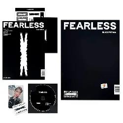 cd le sserafim - fearless - incl. 112pg booklet, photocard, postcard, sticker + tra