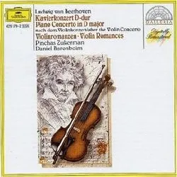 cd ludwig van beethoven - piano concerto in d major / violin romances (1989)