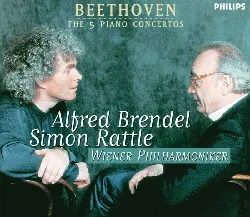 cd sir simon rattle - beethoven: the 5 piano concertos (1999)