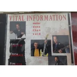 cd vital information - easier done than said (1992)