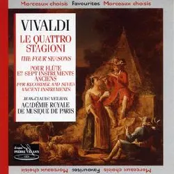 cd vivaldi - le quattro stagioni pour flûte et sept instruments anciens