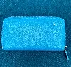 chanel portefeuille en cuir bleu turquoise