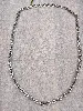 collier maille grain de café en acier t0,8*60cm