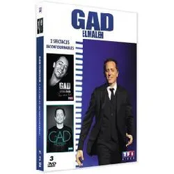 dvd gad elmaleh, 2 spectacles incontournables : papa est en haut + sans tambour - pack