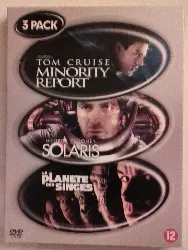 dvd minority report - solaris - la planète des singes (3 pack)