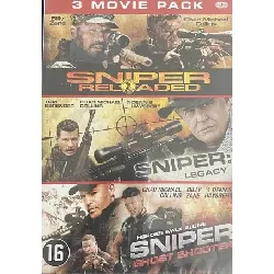 dvd pack 3 films : sniper reloaded, sniper : legacy et sniper ghost shooter